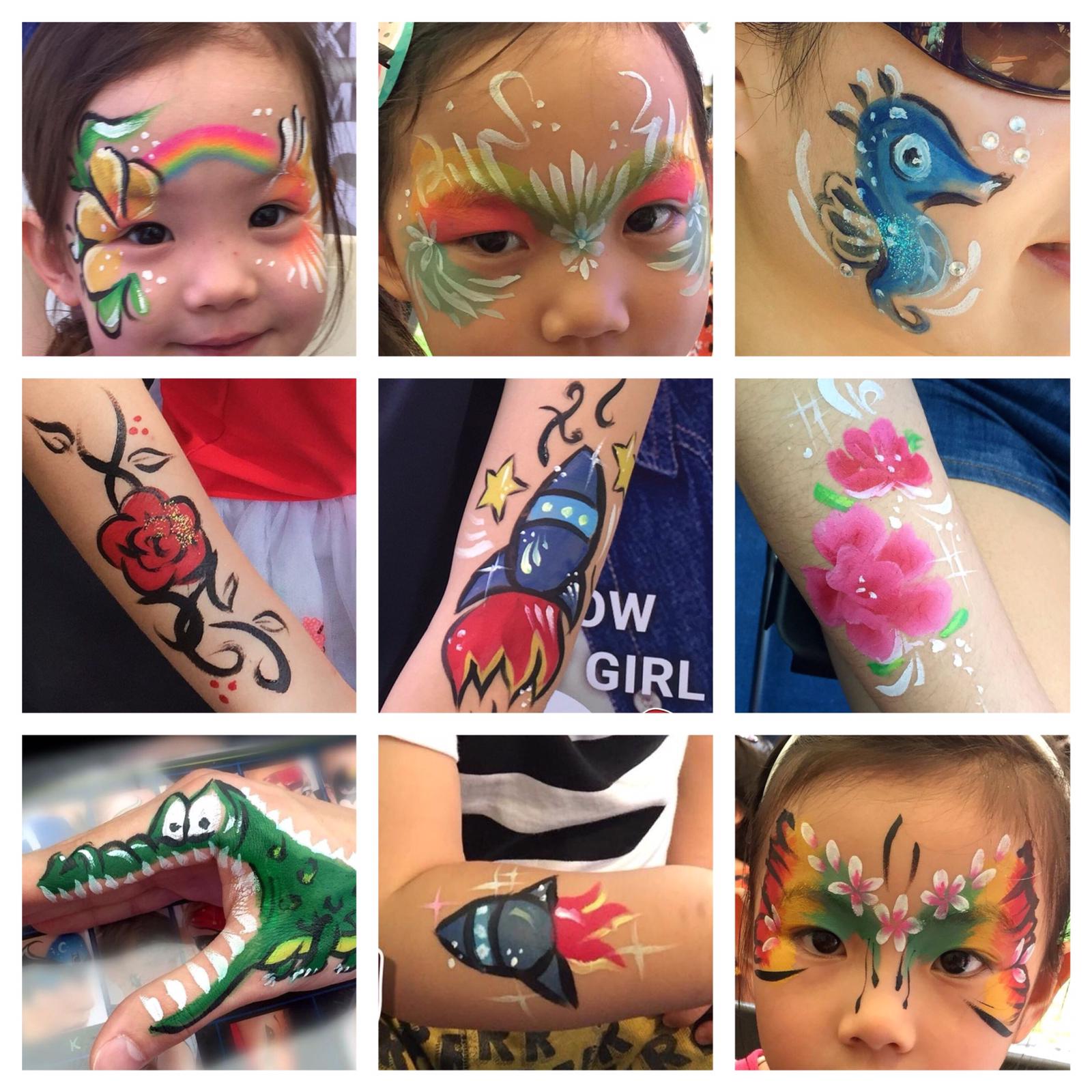 Face painter Emily: birthday parties hong kong childrens shows magic juggling functions birthdays party hong kong 生日會派對、小丑、扭汽球、­雜耍雜技, 舞蹈  遊戲, 小丑扭汽球、雜耍雜技